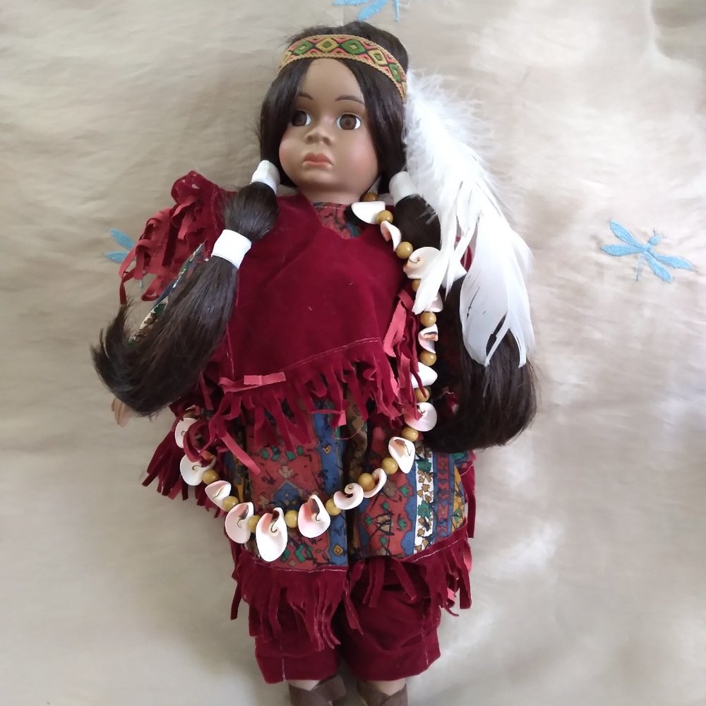 Seymore Mann’s Connoisseur Doll Collection Native American Girl +outfit Vintage